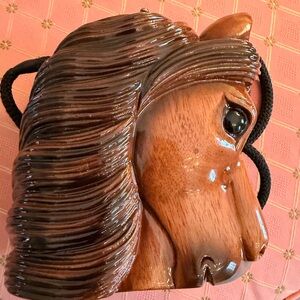 Timmy Woods Brown Horse Head Handmade